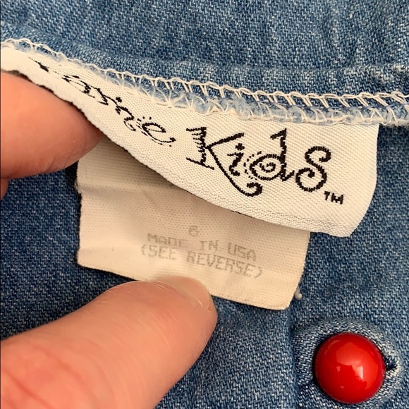 Girls Fame Kids button down vintage dress size 6 - Picture 6 of 8